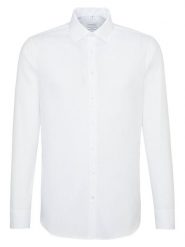 Seidensticker Koszula - Slim fit - w kolorze białym rozmiar: 40. Białe koszule Seidensticker, bez wzorów, z bawełny, bez kołnierzyka, bez ramiączek. Za 150.02 zł.