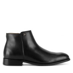 Kozaki Gino Rossi. Czarne kozaki Gino Rossi, bez wzorów, bez obcasa, bez zapięcia. Za 359.99 zł.