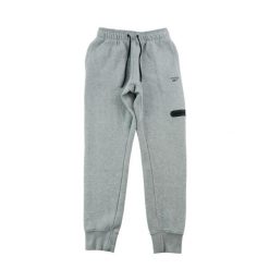 Second life - Reebok joggery męskie ocieplane - Jak nowy. Szare joggery i bojówki Reebok, m, bez wzorów, eleganckie. Za 85.16 zł.