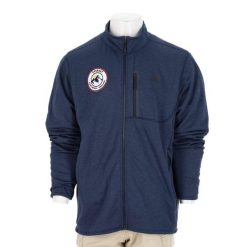 Second life - The North Face kurtka polarowa męska Navy - Jak nowy. Niebieskie kurtki The North Face, l, bez wzorów, z materiału, bez kaptura. Za 170.36 zł.