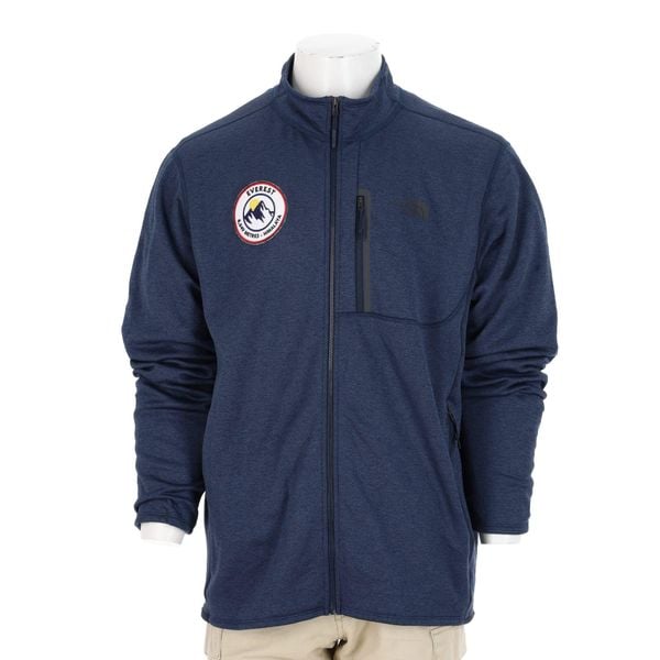 Second life - The North Face kurtka polarowa męska Navy - Jak nowy. Niebieskie kurtki The North Face, l, bez wzorów, z materiału, bez kaptura. Za 170.36 zł.