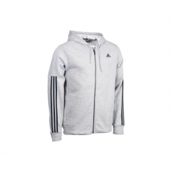 Bluza na zamek z kapturem Gym & Pilates męska. Szare bluzy z kapturem marki Adidas, z bawełny. Za 169.99 zł.