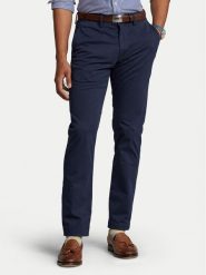 Polo Ralph Lauren Chinosy 710778778002 Granatowy Slim Fit. Niebieskie eleganckie spodnie Polo Ralph Lauren, m, z bawełny. Za 519.99 zł.