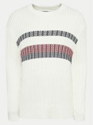 Tommy Hilfiger Sweter MW0MW37246 Écru Regular Fit. Swetry rozpinane Tommy Hilfiger, m, bez wzorów, z bawełny, bez kołnierzyka, bez ramiączek. Za 339.99 zł.