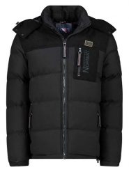 Geographical Norway Kurtka pikowana "Dupalo" w kolorze czarnym rozmiar: L. Czarne kurtki Geographical Norway, l, z aplikacjami, bez kaptura. Za 345.02 zł.