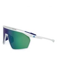 Adidas Męskie okulary przeciwsłoneczne w kolorze zielono-białym rozmiar: onesize. Białe okulary przeciwsłoneczne Adidas. Za 215.71 zł.