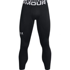Spodnie sportowe męskie Under Armour Coldgear. Czarne bielizna termoaktywna Under Armour, m, bez wzorów, bez ramiączek, do biegania. Za 339.99 zł.