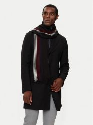 Tommy Hilfiger Szalik Corp Love AM0AM12833 Czarny. Czarne szaliki Tommy Hilfiger, bez wzorów, z materiału. Za 299.99 zł.