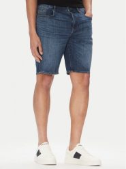 Armani Exchange Szorty jeansowe XM000073 AF13089 MB002 Granatowy Slim Fit. Niebieskie szorty Armani Exchange, m, bez wzorów, z bawełny. Za 649.99 zł.