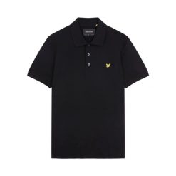 Polo Lyle & Scott Plain. Czarne koszulki polo LYLE AND SCOTT, m, bez wzorów, bez kołnierzyka, bez ramiączek. Za 296.15 zł.