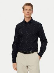 BOSS Koszula Rickert 50559627 Granatowy Regular Fit. Niebieskie koszule Boss, m, bez wzorów, bez kołnierzyka, bez ramiączek. Za 449.99 zł.