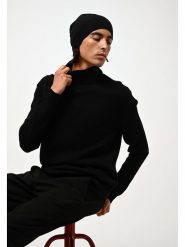 AUTHENTIC CASHMERE Kaszmirowy golf "Martin" w kolorze czarnym rozmiar: L. Czarne golfy AUTHENTIC CASHMERE, l, bez wzorów, z kaszmiru, bez ramiączek. Za 630.99 zł.