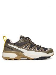 Salomon Trekkingi X Ultra 360 Edge Gore-Tex L47871700 Khaki. Brązowe trekkingi Salomon, bez wzorów, z gore-texu, bez zapięcia. Za 659.99 zł.