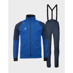 Komplet do narciarstwa biegowego męski Halti Nietos XCT. Niebieskie spodnie narciarskie i snowboardowe Halti, m, bez wzorów, narciarskie. Za 894.99 zł.