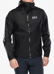 Kurtka przeciwdeszczowa męska Helly Hansen Loke Terra Jacket. Czarne kurtki Helly Hansen, m, bez wzorów, z poliamidu, bez kaptura. Za 730.00 zł.