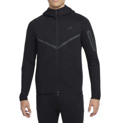 Bluza z Kapturem I Suwakiem Na Całej Długości Tech Fleece Rozmiar XL Czarny - H…. Czarne bluzy z kapturem Nike, xl, bez wzorów, z kapturem. Za 379.00 zł.