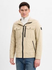 Tom Tailor kurtka polowa Mężczyźni Bawełna beżowy, L. Brązowe kurtki Tom Tailor, l, bez wzorów, z bawełny, bez kaptura. Za 399.95 zł.