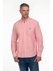 The Time of Bocha Koszula - Regular fit - w kolorze jasnoróżowym rozmiar: L. Różowe koszule The Time of Bocha, l, bez wzorów, z bawełny, bez kołnierzyka, bez ramiączek. Za 152.99 zł.