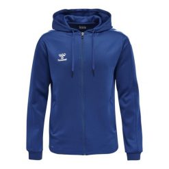Bluza sportowa męska Hummel Zip. Białe bluzy bez kaptura Hummel, m, bez wzorów, bez kaptura. Za 231.65 zł.