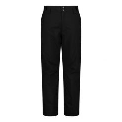Spodnie narciarskie męskie CMP 33W1157. Czarne spodnie narciarskie i snowboardowe CMP, m, bez wzorów, narciarskie. Za 429.99 zł.