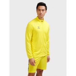 Kurtka z dresu Hummel Essential. Żółte kurtki Hummel, bez wzorów, z dresówki, bez kaptura. Za 172.00 zł.