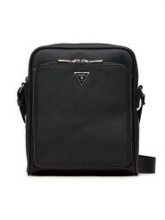 Guess Saszetka HMMISA P4260 Czarny. Czarne saszetki i nerki Guess, z aplikacjami, ze skóry. Za 429.99 zł.