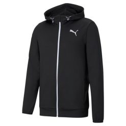 Bluza dresowa męska Puma RTG FZ HOODZIE MG. Czarne bluzy z kapturem Puma, na lato, m, bez wzorów, z dresówki, z kapturem. Za 163.99 zł.