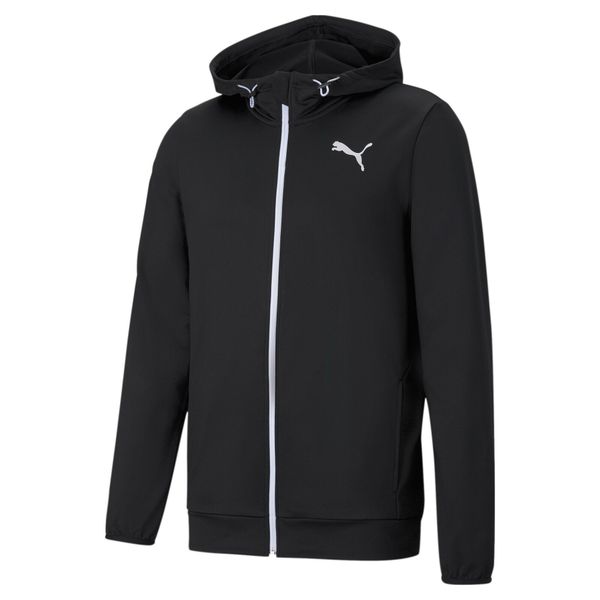 Bluza dresowa męska Puma RTG FZ HOODZIE MG. Czarne bluzy bez kaptura Puma, m, bez wzorów, z dresówki, bez kaptura. Za 163.99 zł.