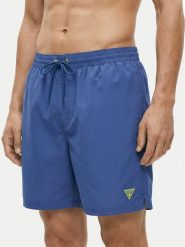Guess Szorty kąpielowe F6GT24 WG282 Niebieski Regular Fit. Niebieskie kąpielówki Guess, m, z aplikacjami, z syntetyku. Za 219.99 zł.
