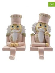 Clayre & Eef Uchwyty (2 szt.) w kolorze jasnoróżowym na skarpety świąteczne rozmiar: onesize. Różowe skarpety Clayre & Eef, bez wzorów, z materiału. Za 139.87 zł.