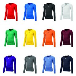 Koszulka termoaktywna męska Puma Liga Baselayer Tee. Żółte bielizna termoaktywna Puma, m, bez wzorów, z elastanu. Za 128.70 zł.