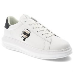 Białe Sneakersy Karl Lagerfeld Stylowe Obuwie Męskie Premium. Białe buty sportowe casual KARL LAGERFELD, z aplikacjami, ze skóry, bez zapięcia. Za 899.00 zł.