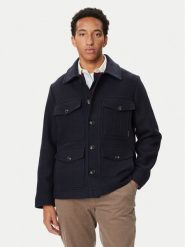 Tommy Hilfiger Kurtka koszulowa MW0MW44798 Granatowy Regular Fit. Niebieskie kurtki Tommy Hilfiger, m, bez wzorów, z wełny, bez kaptura. Za 1,443.99 zł.