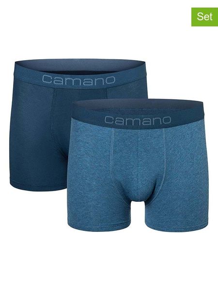 Camano Bokserki (2 pary) w kolorze niebieskim rozmiar: L. Niebieskie bokserki camano, l, bez wzorów. Za 43.99 zł.