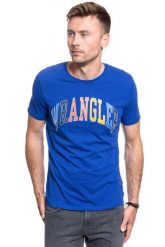 WRANGLER SS RAINBOW TEE COBALT BLUE W7C7D3B09 112131740. Niebieskie t-shirty Wrangler, s, bez wzorów, bez kołnierzyka, bez ramiączek. Za 69.99 zł.