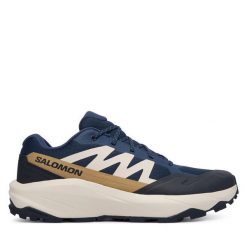 Trekkingi Salomon. Niebieskie buty trekkingowe Salomon, bez wzorów, bez zapięcia. Za 409.99 zł.