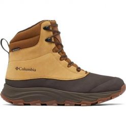 Buty do chodzenia męskie Columbia Expeditionist Shield Waterproof. Brązowe buty turystyczne Columbia, bez wzorów, z materiału, za kostkę, bez zapięcia, trekkingowe. Za 584.00 zł.