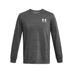 Bluza z okrągłym dekoltem Under Armour Rival Terry LC. Białe bluzy Under Armour, bez wzorów, bez kaptura. Za 294.50 zł.