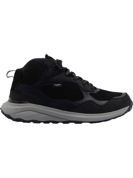 Jack Wolfskin Buty trekkingowe w kolorze czarno-granatowo-antracytowym rozmiar: 45. Czarne buty trekkingowe Jack Wolfskin, bez wzorów, bez zapięcia. Za 438.45 zł.