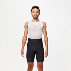 Spodenki rowerowe szosowe męskie Van Rysel Endurance. Czarne spodenki rowerowe VAN RYSEL, m, bez wzorów, rowerowe. Za 189.99 zł.