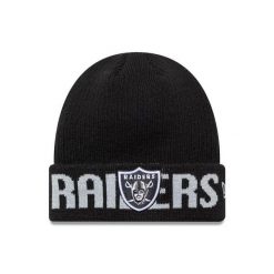 Czapka zimowa New Era NFL Las Vegas Raiders Wordmark Black Beanie 60691248. Czarne czapki zimowe New Era, bez wzorów. Za 136.85 zł.