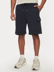 Boss Szorty sportowe 50511591 Granatowy Relaxed Fit. Niebieskie krótkie spodenki sportowe Boss, m, bez wzorów, z bawełny. Za 289.99 zł.