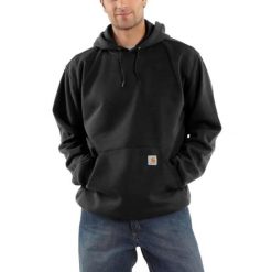 Bluza sportowa męska z kapturem Carhartt Midweight Hooded Sweatshirt. Czarne bluzy z kapturem Carhartt, m, bez wzorów, z kapturem. Za 259.99 zł.