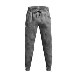 Spodnie sportowe męskie Under Armour Rival Fleece Printed. Szare spodnie treningowe długie Under Armour, l, bez wzorów, z dresówki. Za 375.00 zł.