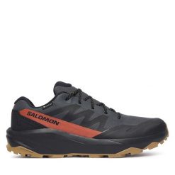 Trekkingi Salomon. Szare buty trekkingowe Salomon, bez wzorów, z gore-texu, bez zapięcia. Za 519.99 zł.