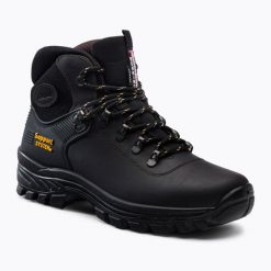 Buty trekkingowe męskie Grisport 10242D26G. Czarne trekkingi Grisport, bez wzorów, bez zapięcia. Za 299.99 zł.