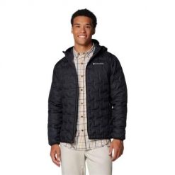 Kurtka uniwersalna męska Columbia Delta Ridge Ii. Czarne kurtki Columbia, m, bez wzorów, z materiału, z kapturem. Za 659.99 zł.