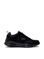 Skechers Sneakersy Ezdez 52748/BBK Czarny. Czarne buty sportowe casual Skechers, bez wzorów, ze skóry, bez zapięcia. Za 189.99 zł.