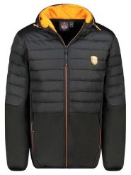 Geographical Norway Kurtka softshellowa "Tennis" w kolorze czarno-pomarańczowym rozmiar: L. Czarne kurtki outdoor i hardshell Geographical Norway, l, bez wzorów, bez kaptura. Za 187.96 zł.