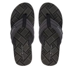 Japonki Tommy Hilfiger. Czarne japonki Tommy Hilfiger, bez wzorów. Za 169.99 zł.